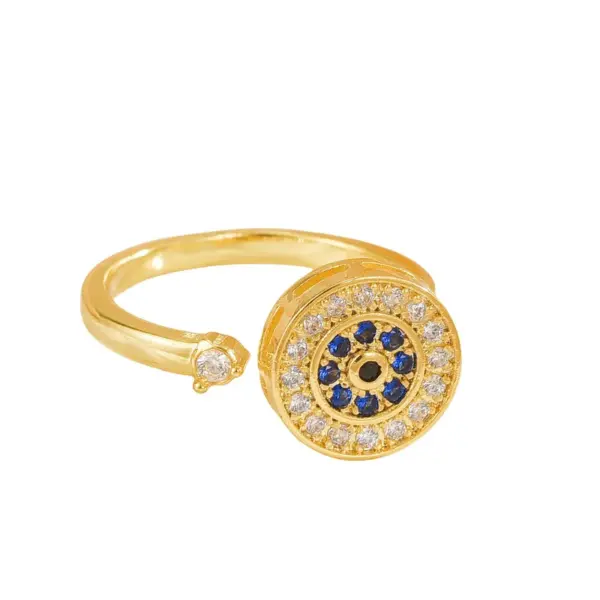 Wholesale Jewelry Simple Style Classic Style Flower Copper Plating Open Rings