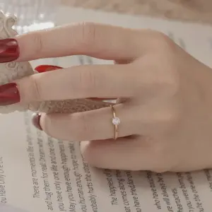 Real Gold Plated 201 Stainless Steel PVD Coated Rhinestones U Shape Waterproof Non Tarnish Carving Open Rings For Unisex