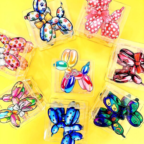 Wholesale New Balloon Dog Acrylic Pen Holder/Box - Popular Cross-Border TK US Region Stationery Storage and Decoration DIY with 10cm