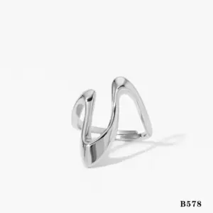 (316 Stainless Steel) Silver B578