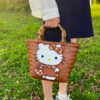 Wholesale Little Red Riding Book Woven Bag Shoulder Bag Women's Bag Large Capacity Mummy Bag Travel Handbag