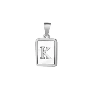 Silver / Letter K without Chain