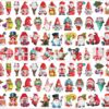 Wholesale Christmas gnome patch acrylic piece DIY accessories 2/4/6/8cm