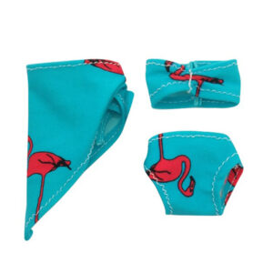 Flamingo blue and green swimsuit 603017 / 30
