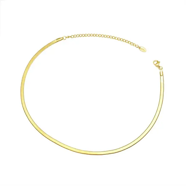 PVD Coated Real Gold Plated 18K Gold Geometric 304 Stainless Steel Fashion Waterproof Non Tarnish 304 Stainless Steel Necklace