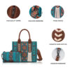 Wholesale Cross-Border Ready-Made Bohemian Tote Bag Ethnic Style Tassel Personalized Mother-In-Law Bag Canvas Large Capacity Crossbody Bag