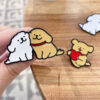 Wholesale Badge Cartoon Cute Golden Retrir Dog Maltese Ppy Brooch OLY Exclusive