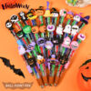 Wholesale Cross-Border Mini Four-Color Ballpoint Pen Cute Cartoon Halloween Gift Color Pen Primary School Student Gel Pen