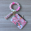 Wholesale Card Holder Leather Tassel Wrist Keychain