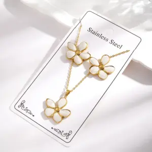 White / 24.2*27.3mm Chain Length 400+50mm Needle Thickness: 0.8mm / 1 Set/pack