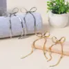Wholesale 1 Pair Sweet Bow Knot Plating Copper Drop Earrings