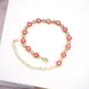 Wholesale Retro Oil Drop Zircon Devil's Eye Adjustable Eye Copper Bracelet Wholesale