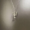 Wholesale Vintage Ancient Sier candlestick Necklace sier Candlestick Long sweater chain Cole necklace