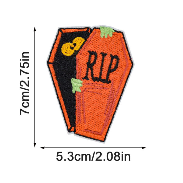 Wholesale New Halloween Embroidered Cloth Patch Pumpkin Bat Hot Melt Adhesive Patch Patch Holiday Dress Cloth Patch Ghost Cloth Patch