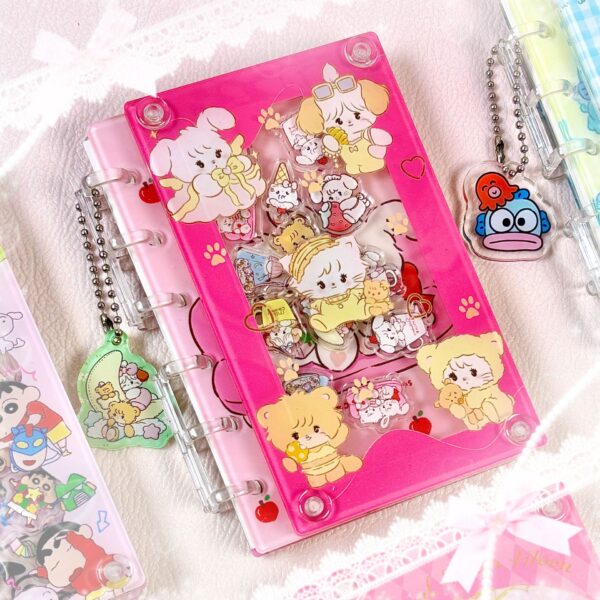 Wholesale A7 Cartoon Handbook Notepad Notebook Acrylic Rocking Notebook HD DIY Animation Student Diary