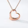 Wholesale PVD Coated Real Gold Plated Heart Stainless Steel Fashion Waterproof Non Tarnish 304 Stainless Steel Lobster Trigger Clasp Closure Necklace