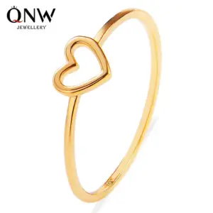 01 Gold No.6 0837 / Love heart-shaped ring