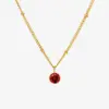 Wholesale Jewelry Lady Geometric Titanium Steel Plating Pendant Necklace Cable Chain