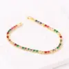 Wholesale Copper Inlay Round Zircon Copper Bracelets