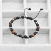 Fashion Geometric Copper Zircon Natural Stone Bracelet In Bulk