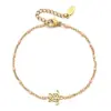 Wholesale Elegant Cute Handmade Tortoise Steel Twisted Rope Chain Lobster Trigger Clasp Closure Chain & Link Bracelets Wholesale