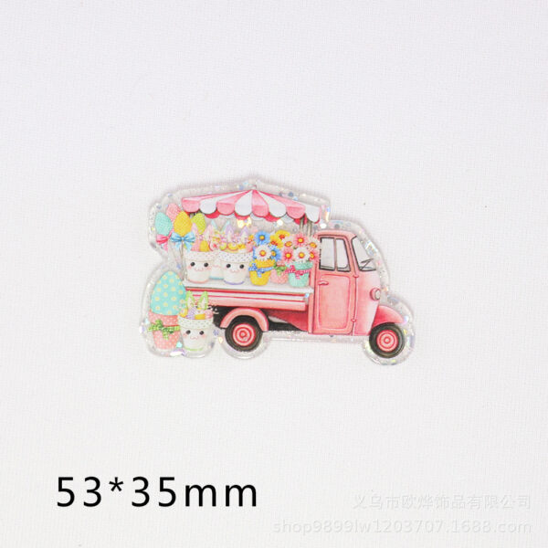 Wholesale Loose powder Easter cartoon bunny acrylic