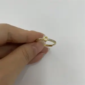14K Real Gold-LETTER O / One Size