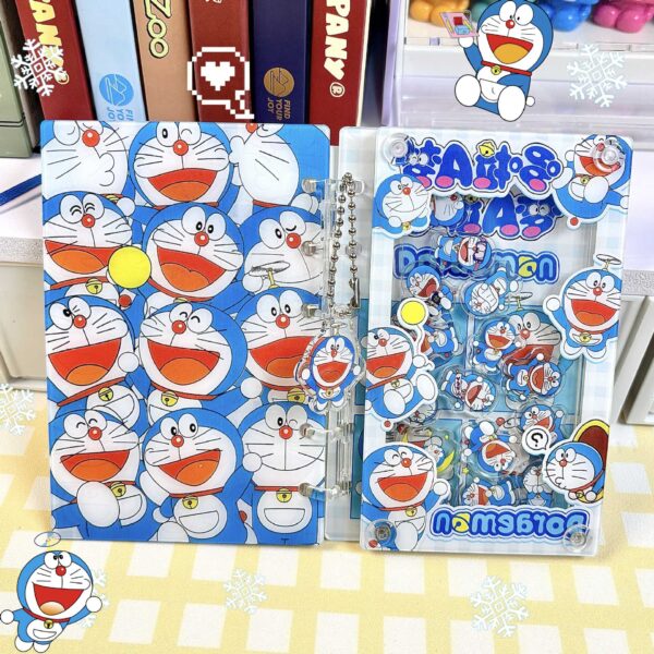 Wholesale [Doraemon] Original Cartoon A7 Loose-leaf Book Rocking Notebook Cute Girl Heart High-value Animation