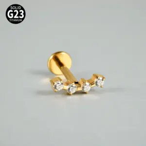 Golden 4 Zircon Arc / Rod Thickness * Rod Length 1.2x8mm