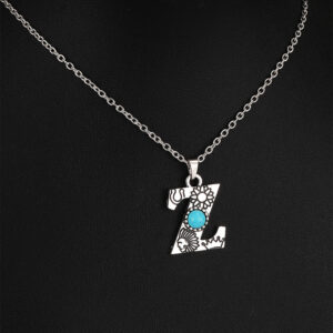 9026 silver O-Chain Letter Z