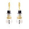 oly-ac29214805b0897da7d802d39310907f Wholesale Christmas cross-border earrings fashion Joker European and American new Christmas diamond snowflake pearl hat snowman earrings women