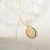 Wholesale Jewelry Commute Virgin Mary 304 Stainless Steel Copper Cable Chain Pendant Necklace