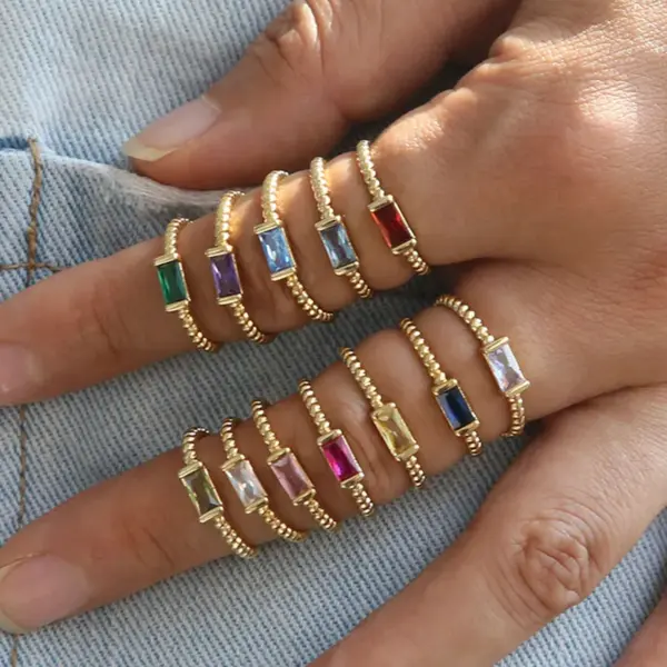 Wholesale Constellation Copper Brass Simple Style Classic Style Open Rings Rings