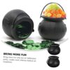 oly-ac39b322c24fb65fdca515a988690f4b Wholesale Halloween Children's Portable Bucket Black Candy Jar Prom Decorative Ornaments Decorative Props Witch Jar