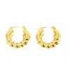 Wholesale 1 Pair Simple Style Geometric 304 Stainless Steel 18K Gold Plated Hoop Earrings Ear Studs