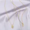 Wholesale Jewelry Vacation Simple Style Doll Copper Diamond Cable Chain Necklace