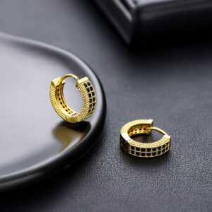 European and American golden black diamond (one pair)