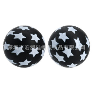 4 black background stars / 15mm (other sizes can be customized)