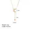 Wholesale Titanium Steel Copper Plating Heart Shape Flower Bow Knot Pendant Necklace