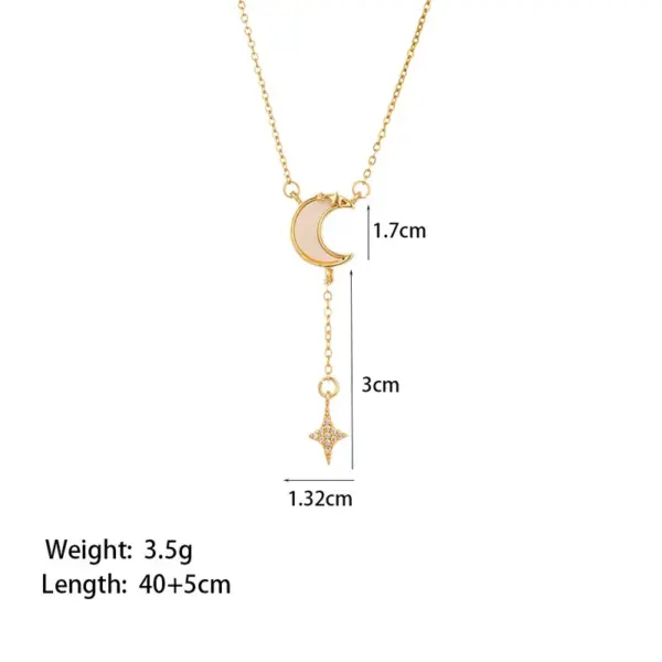 Wholesale Titanium Steel Copper Plating Heart Shape Flower Bow Knot Pendant Necklace