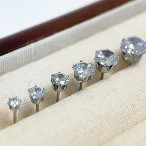 Silver / 8mm Pair