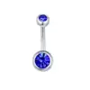 1 Piece 316L Stainless Steel Belly Rings Geometric Waterproof Non Tarnish Surgical Steel Unisex
