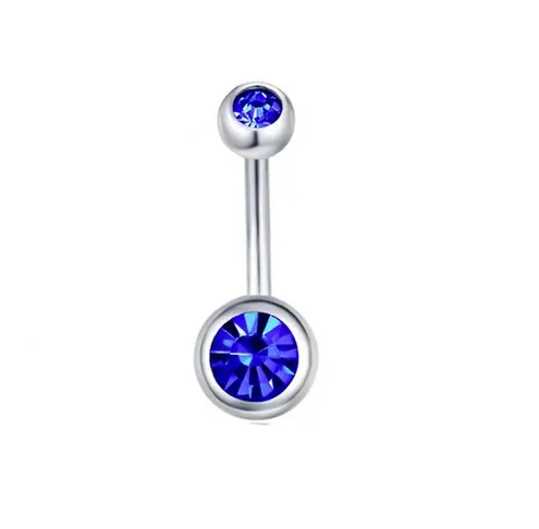 1 Piece 316L Stainless Steel Belly Rings Geometric Waterproof Non Tarnish Surgical Steel Unisex