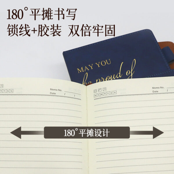 Wholesale Cross-Border Notebook Spot Wholesale Amazon Leather-Covered Plan Hand Ledger Temu Incentive Magnetic Buckle Notepad Customization