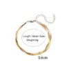 Wholesale PVD Coated Real Gold Plated 18K Gold Solid Color 304 Stainless Steel Simple Style Waterproof Non Tarnish 304 Stainless Steel Necklace