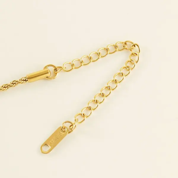 Wholesale 1 Piece Casual Simple Style Solid Color 304 Stainless Steel Plating Titanium Steel PVD Coated PVD Coated 18K Gold Plated Women'S Anklet