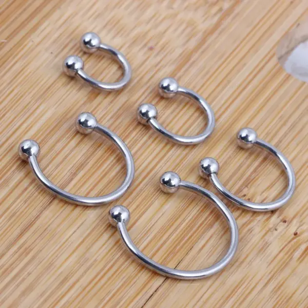 1 Piece Nose Rings & Studs Fashion Geometric Titanium Steel Vacuum Plating