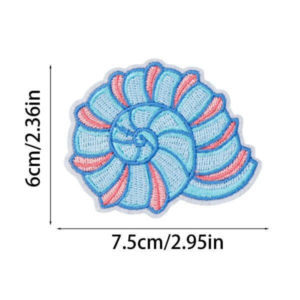 oly-acb3385a3112adddbd92a16a3dc57d17 Wholesale American Ocean Style 16-Piece Embroidered Fabric Applique Set: Vacation Seahorse Anchor Surfing Girl Seashell High-Density Applique