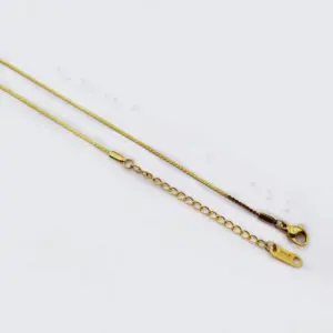 1.2mm Gold S Chain / 60 5cm Extension Chain