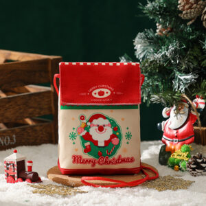 Santa claus crossbody bag-red
